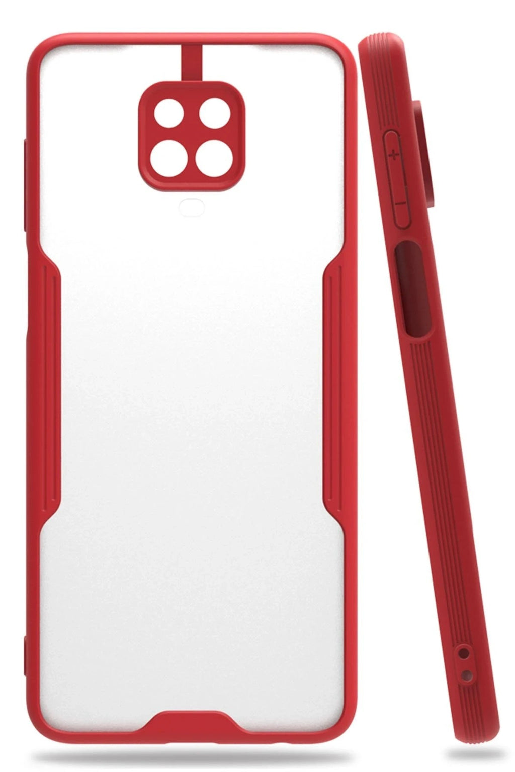 Mey İthalat® Redmi Note 9S Kılıf Platin Silikon - Kırmızı