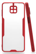 Mey İthalat® Redmi Note 9S Kılıf Platin Silikon - Kırmızı