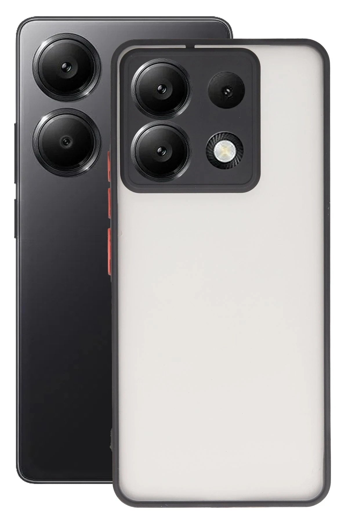 Mey İthalat® Redmi Note 13 5G Kılıf Montreal Silikon Kapak - Kırmızı