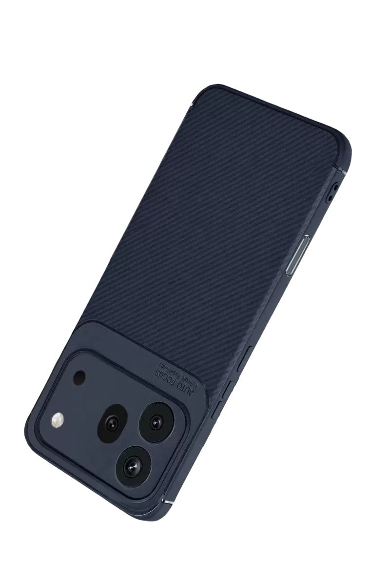 Mey İthalat® Huawei Honor 600 Pro Auto Focus Karbon Kapak - Lacivert