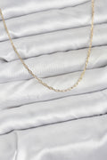 Mey İthalat® CM 14K Gold Renk Ataç Zincir Model 60 cm Kadın Kolye