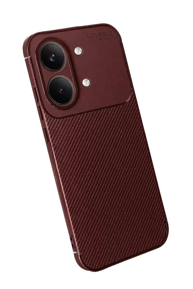 Mey İthalat® Poco X8 Pro Max Auto Focus Karbon Kapak - Bordo
