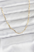 Mey İthalat® CM 14K Gold Renk Yassı Zincir Model 60 cm Kadın Kolye