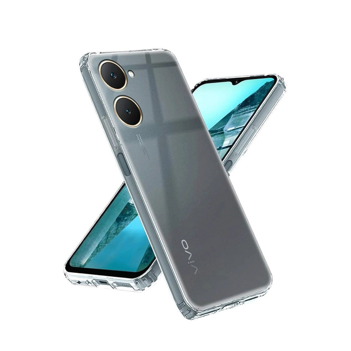 Mey İthalat® Vivo Y18 Kılıf Lüx Şeffaf Silikon