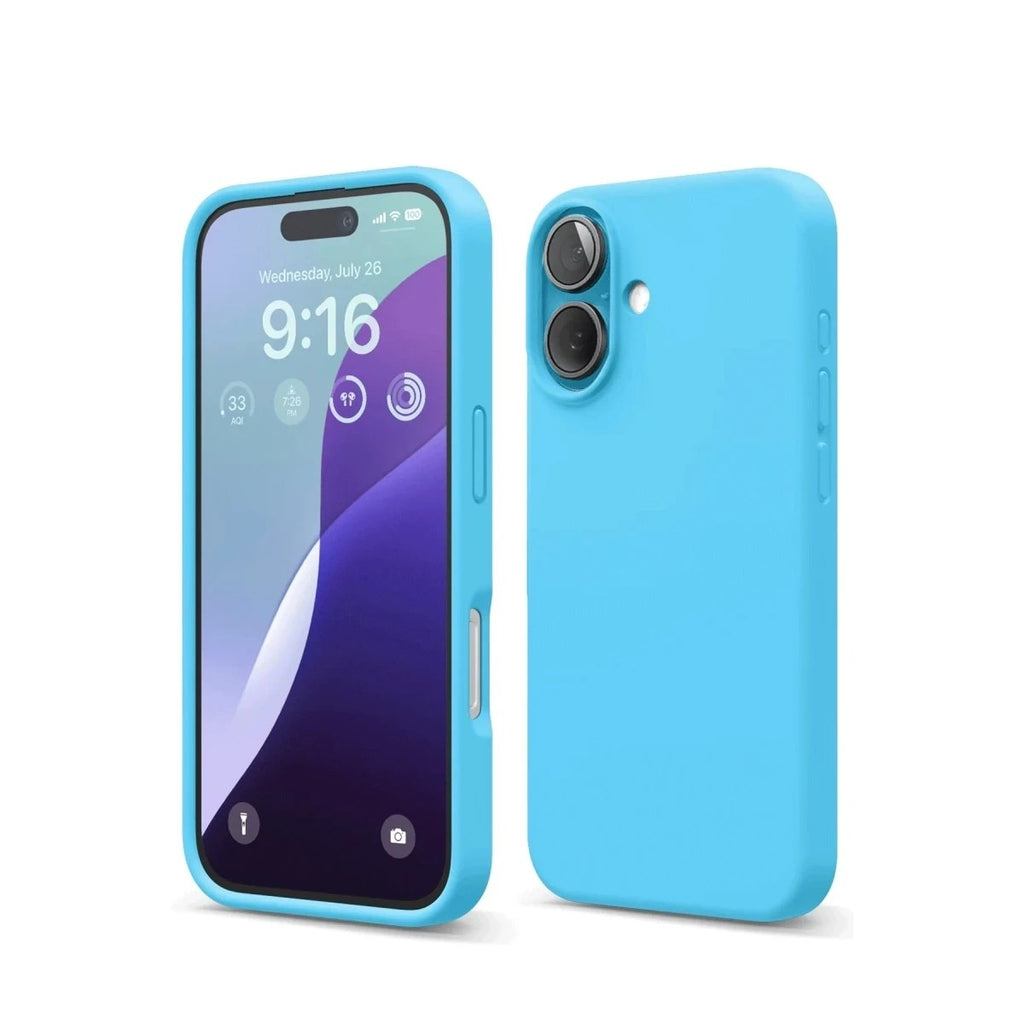 Mey İthalat® iPhone 16 Kılıf Nano içi Kadife Silikon - Mavi