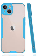 Mey İthalat® iPhone 14 Kılıf Platin Silikon - Mavi