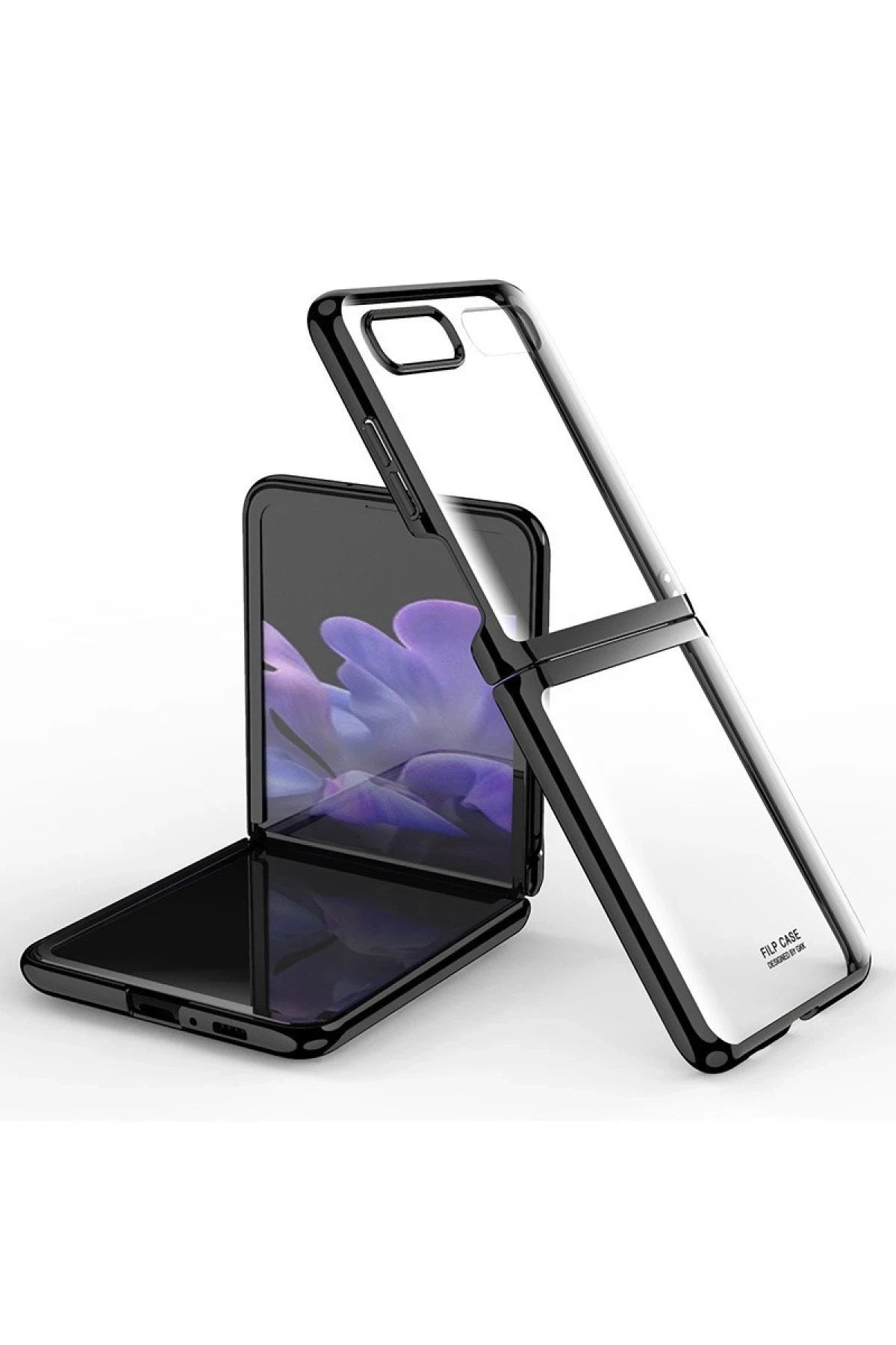 Mey İthalat® Samsung Galaxy Z Flip 4 Kılıf Fold Element Kapak - Siyah