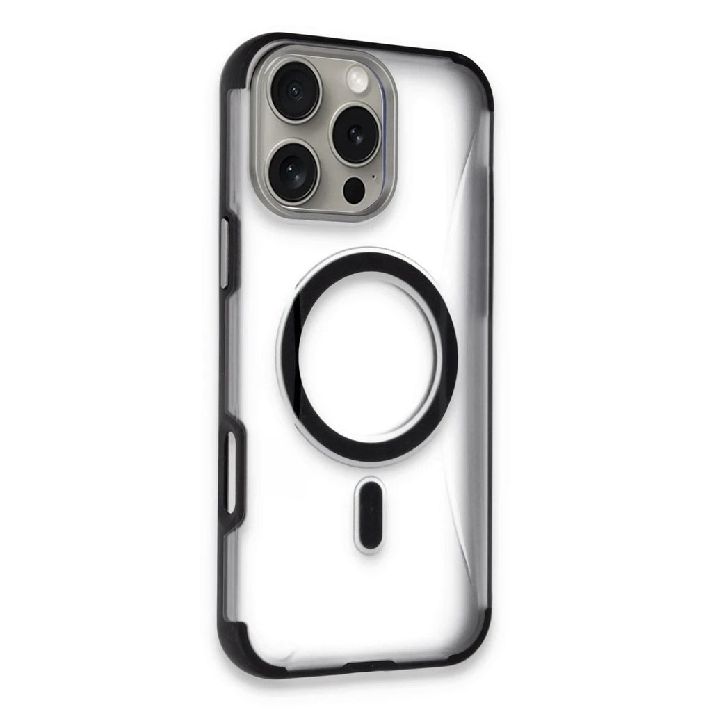 Mey İthalat® iPhone 16 Pro Hilton Magsafe Kapak - Siyah