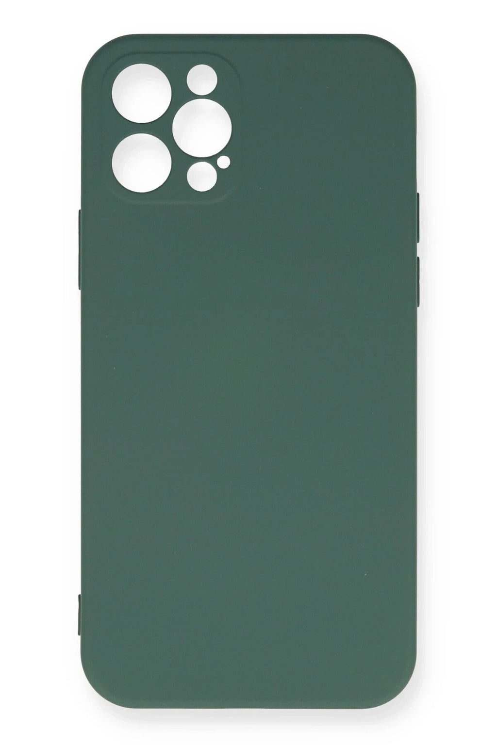 Mey İthalat® iPhone 12 Pro Max Kılıf Nano içi Kadife Silikon - Koyu Yeşil