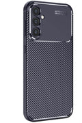 Mey İthalat® Samsung Galaxy S25 Kılıf Auto Focus Karbon Kapak - Lacivert