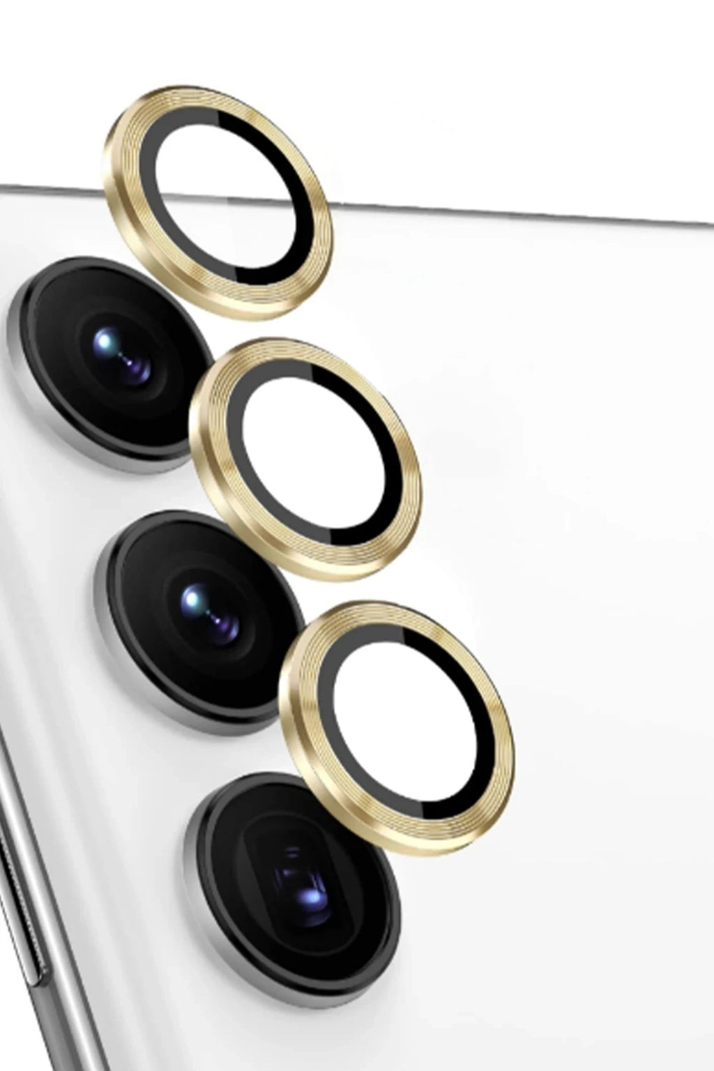Mey İthalat® Samsung Galaxy S24 FE Raze Metal Kamera Lens - Sarı