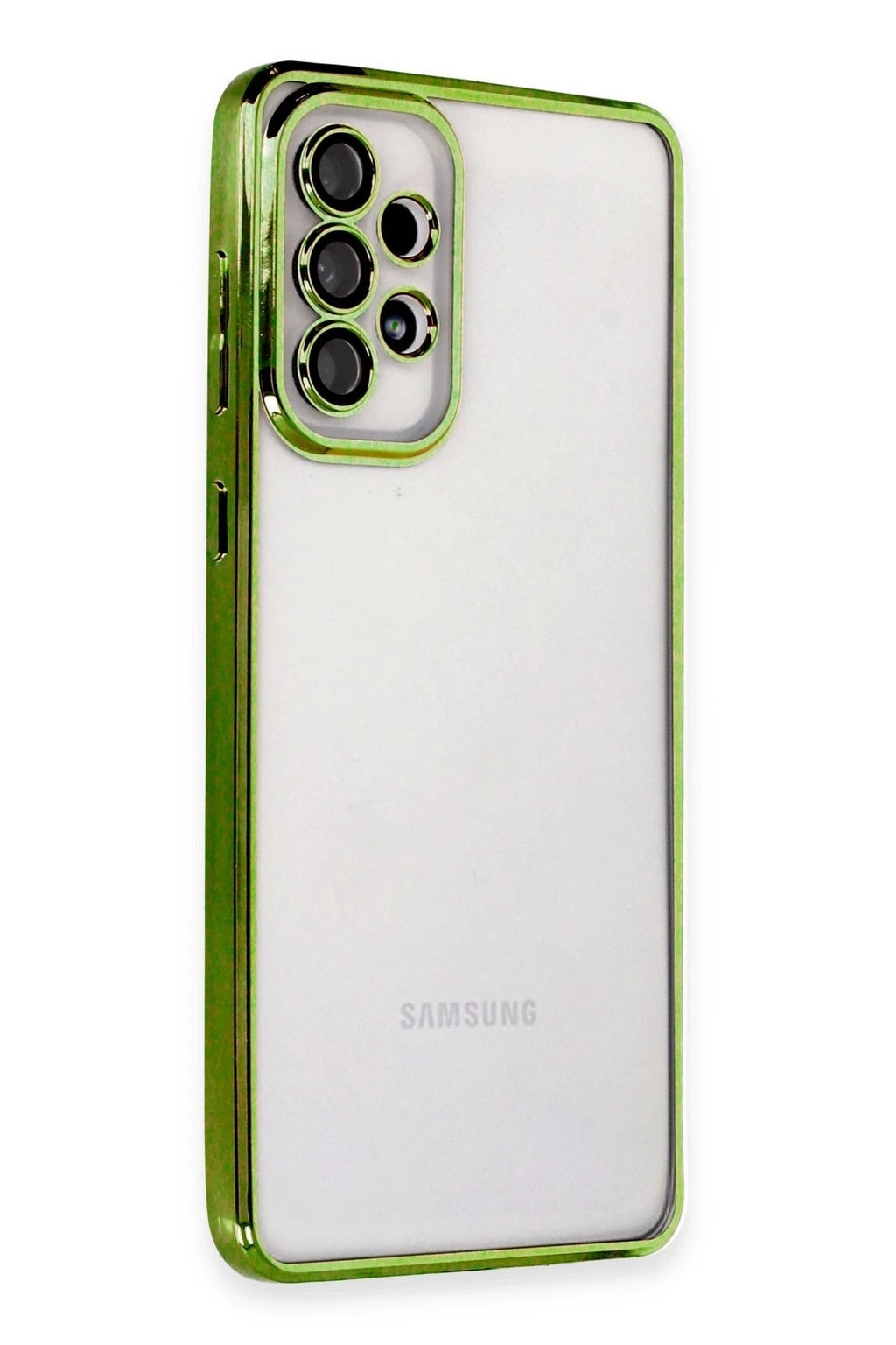Mey İthalat® Samsung Galaxy A53 5G Kılıf Lensli Silikon - Yeşil
