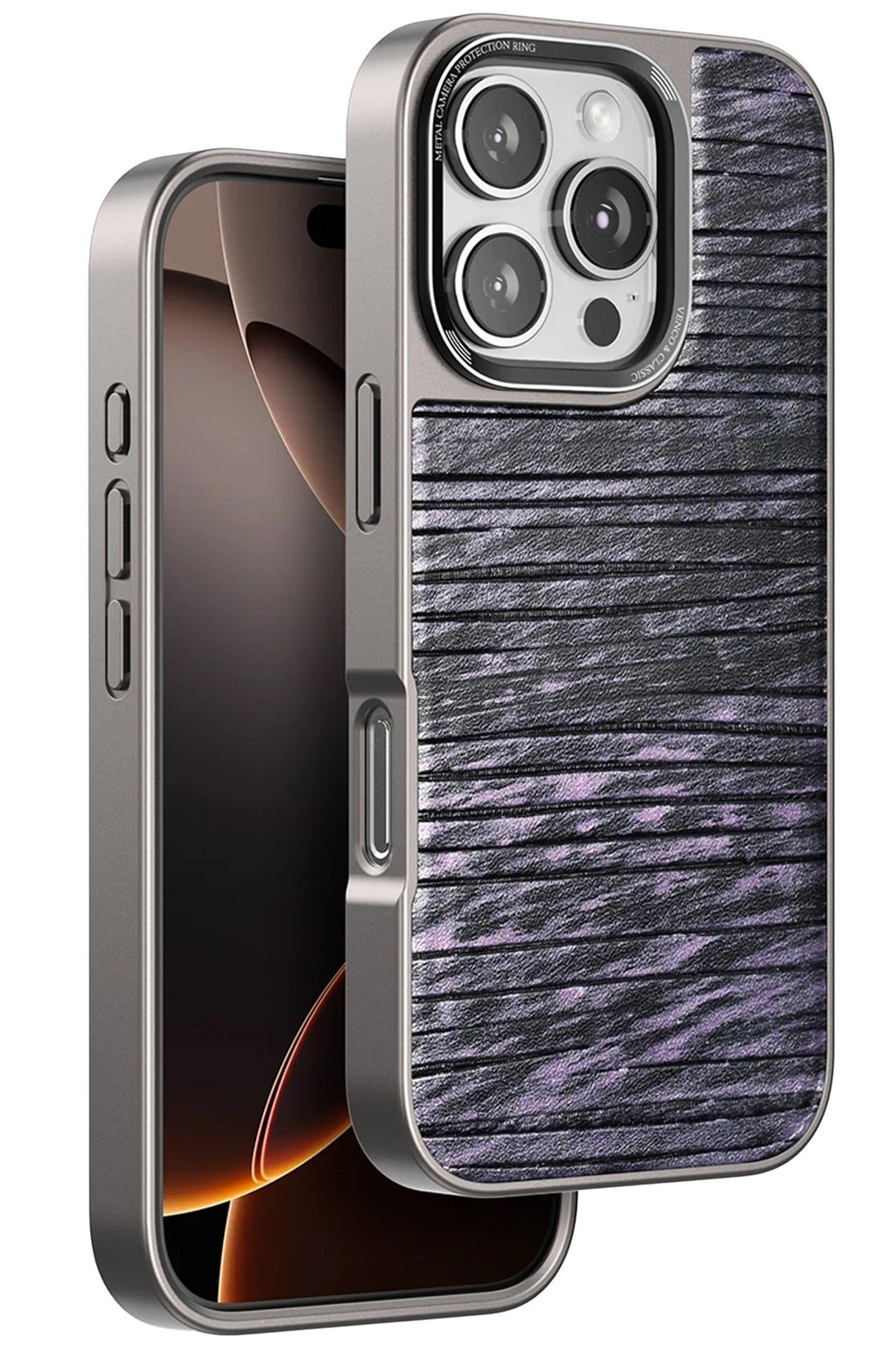 Mey İthalat® iPhone 16 Pro Max Wave Kapak - Derin Mor
