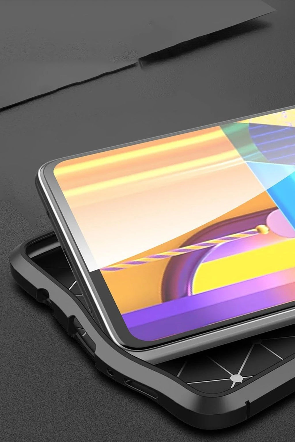 Mey İthalat® Samsung Galaxy M51 Kılıf Auto Focus Kapak - Kırmızı
