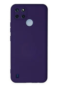 Mey İthalat® Realme C25Y Kılıf Nano içi Kadife Silikon - Mor