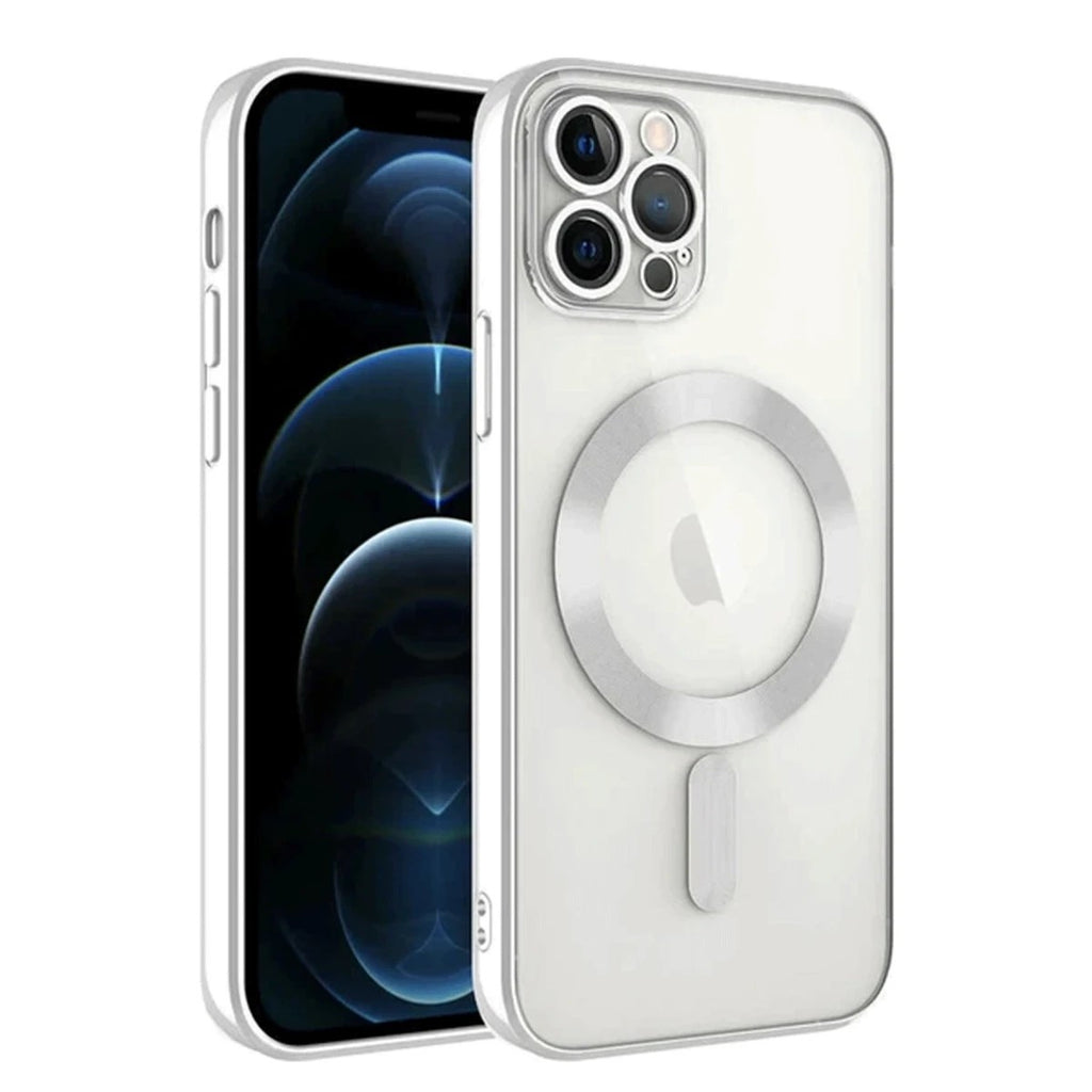 Mey İthalat® iPhone 14 Pro Max Kılıf Kross Magneticsafe Kapak - Gümüş