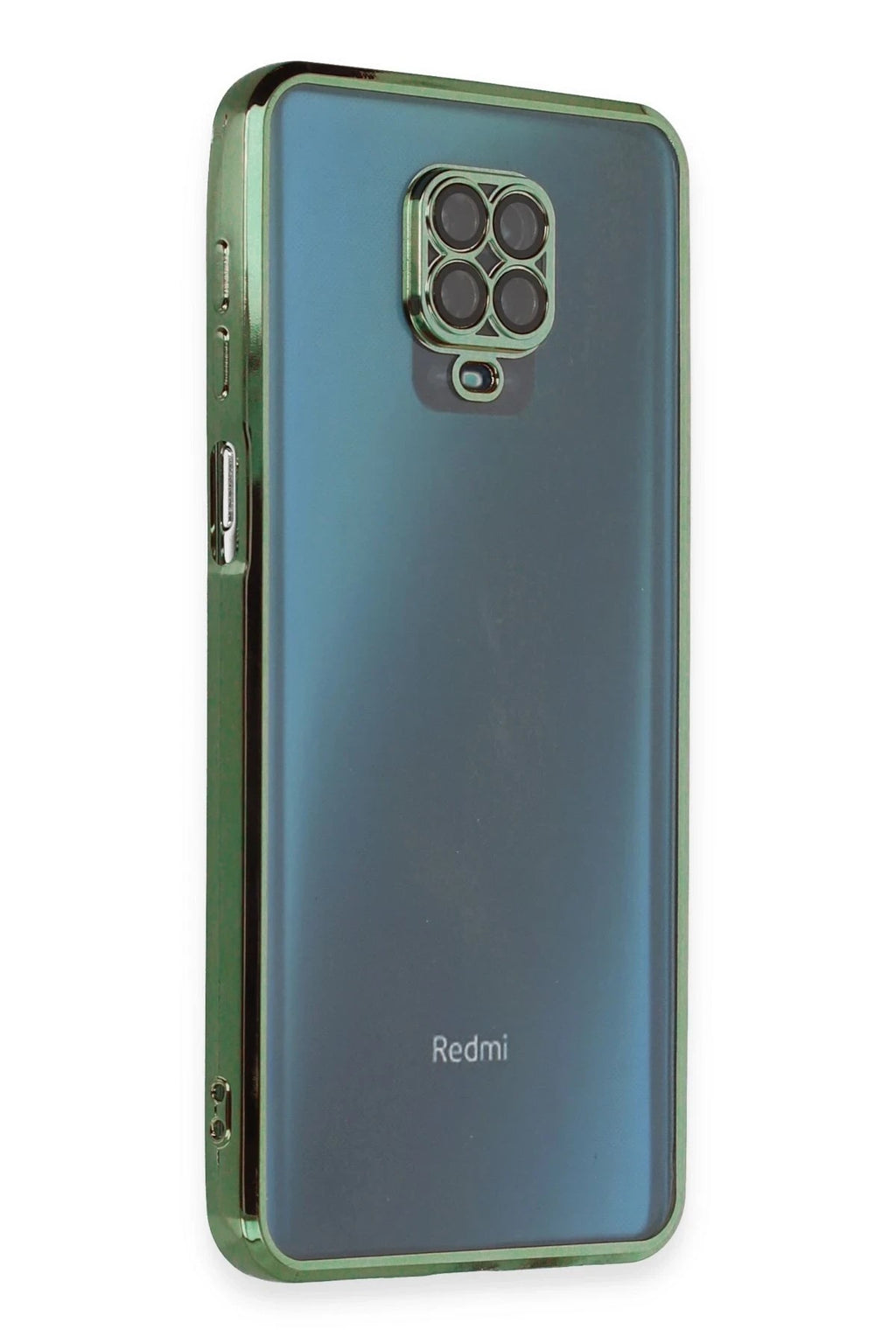 Mey İthalat® Redmi Note 9 Pro Kılıf Lensli Silikon - Yeşil