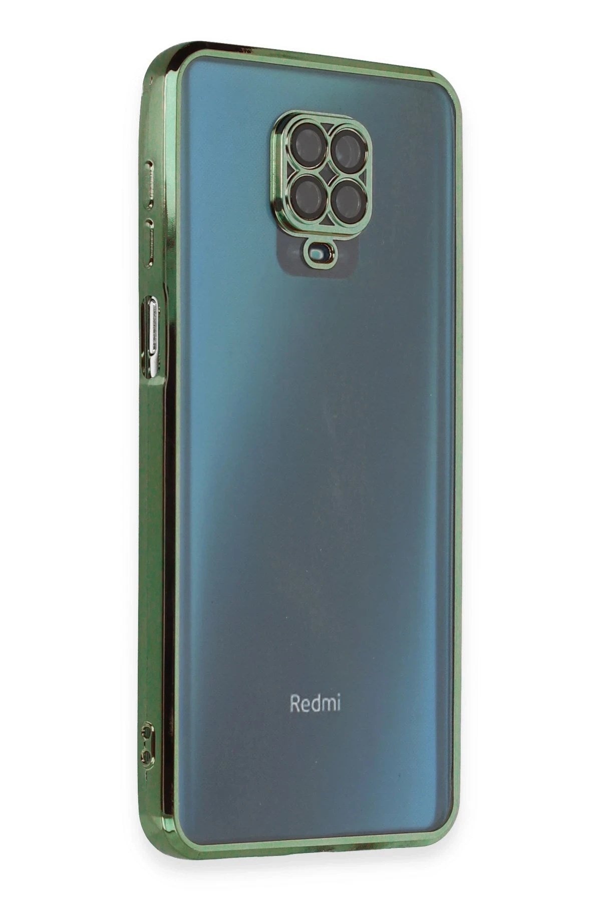 Mey İthalat® Redmi Note 9 Pro Kılıf Lensli Silikon - Yeşil