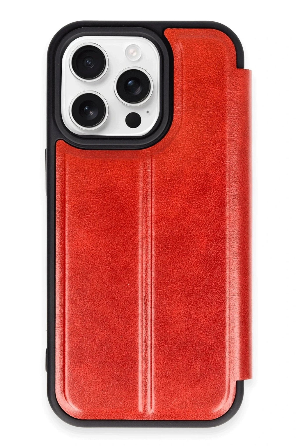 Mey İthalat® iPhone 14 Pro Max Kılıf Flip Cover - Kırmızı