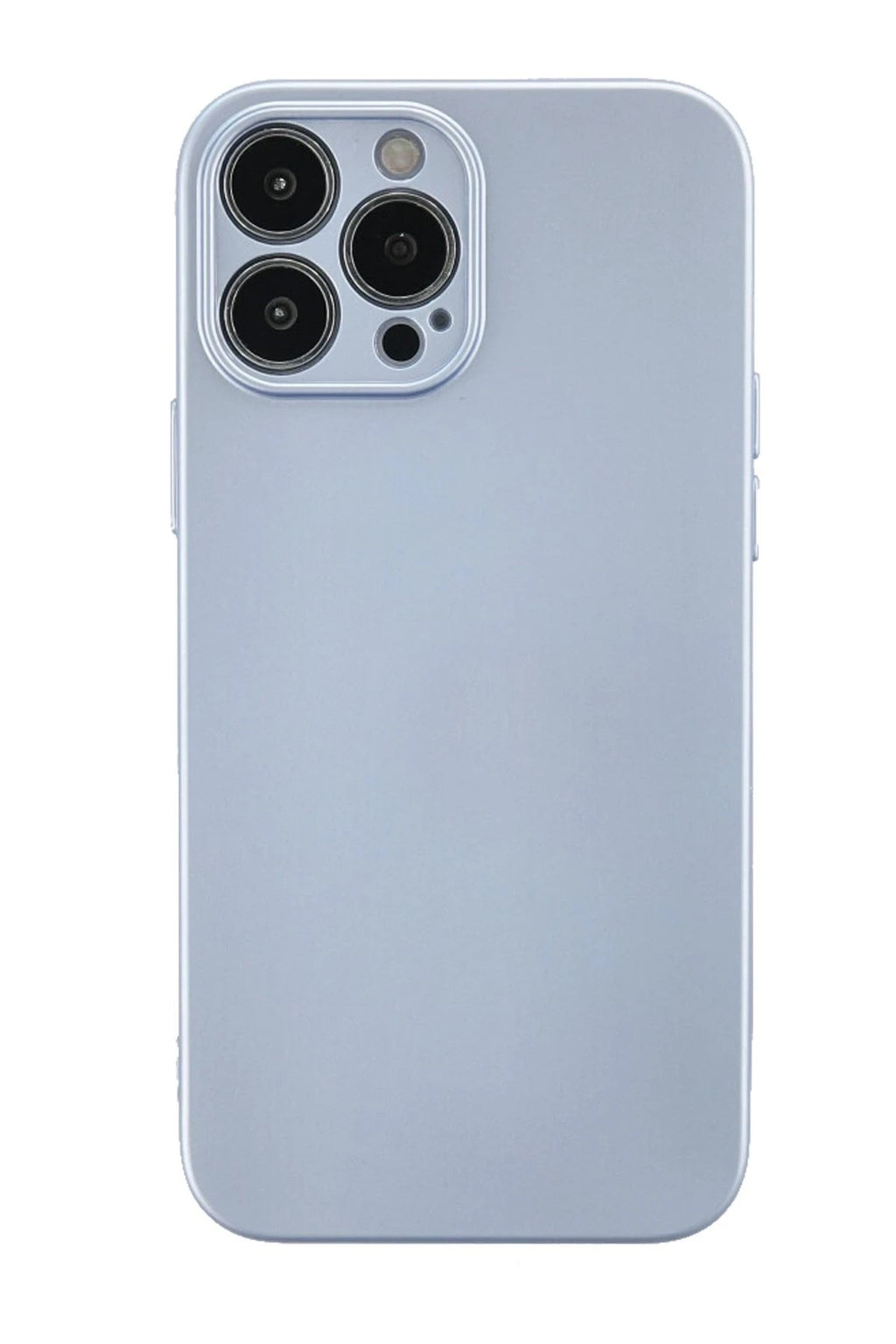 Mey İthalat® iPhone 13 Pro Max Kılıf Nano içi Kadife Silikon - Sky Blue