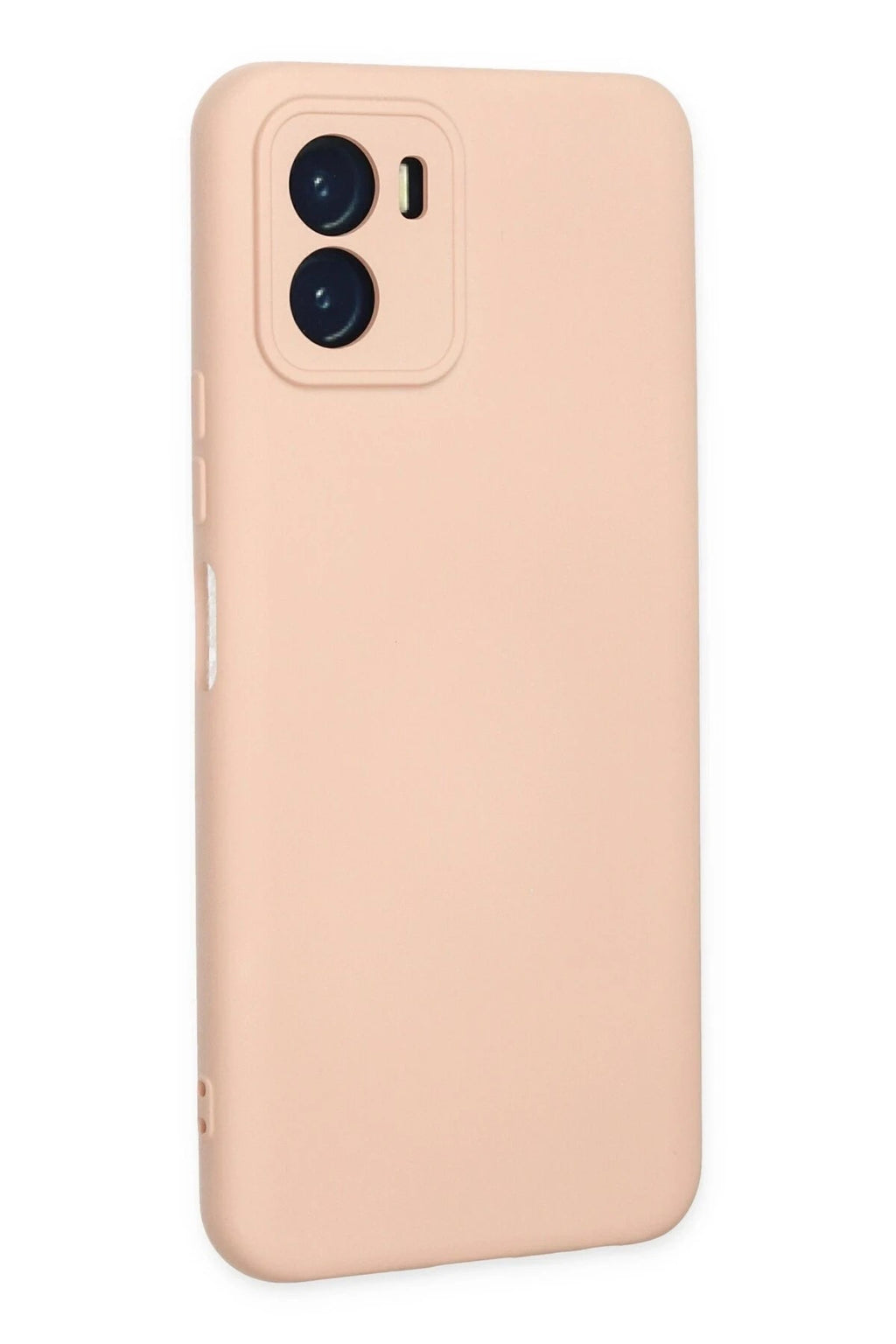 Mey İthalat® Vivo Y15S Kılıf Nano içi Kadife Silikon - Pudra
