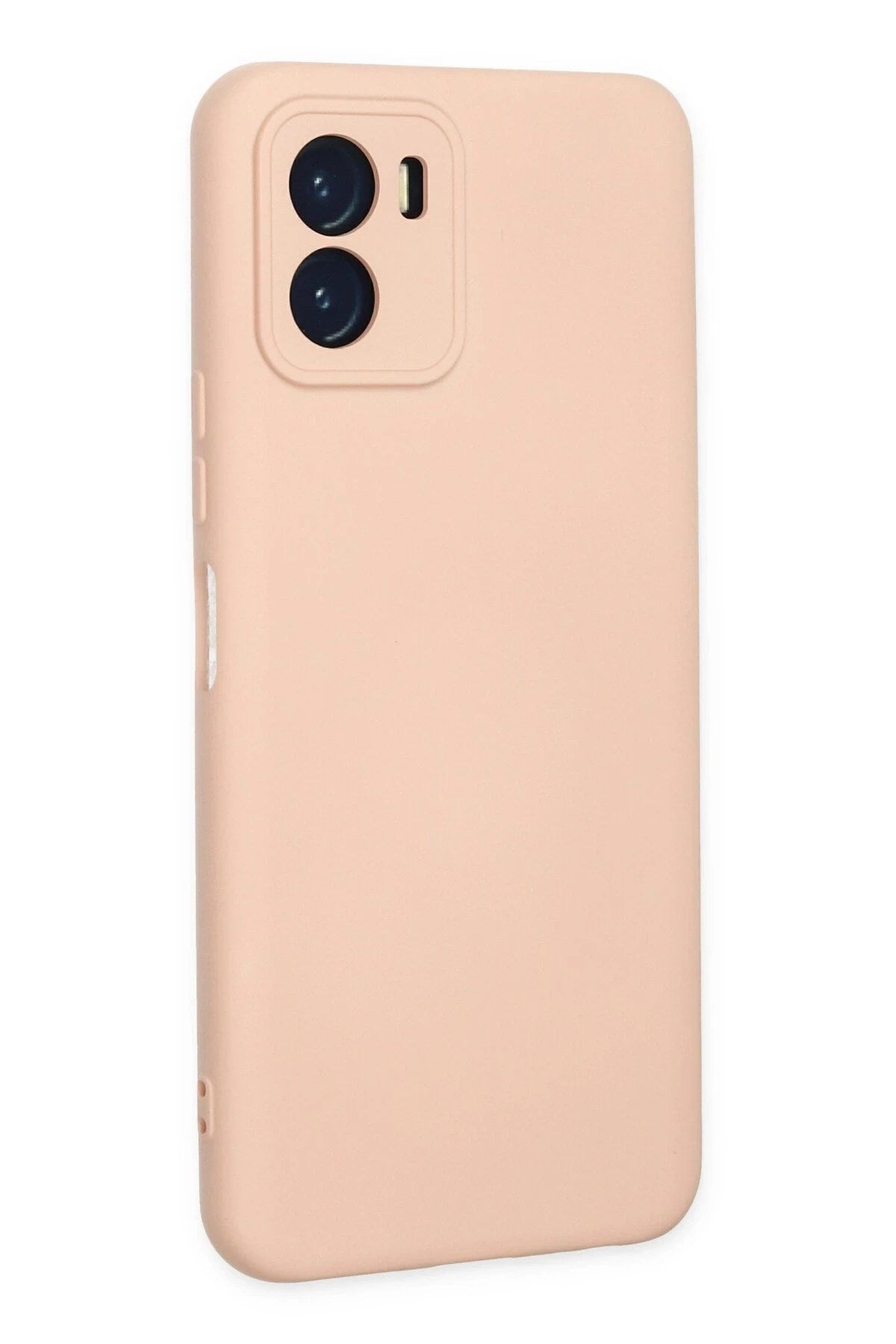 Mey İthalat® Vivo Y15S Kılıf Nano içi Kadife Silikon - Pudra