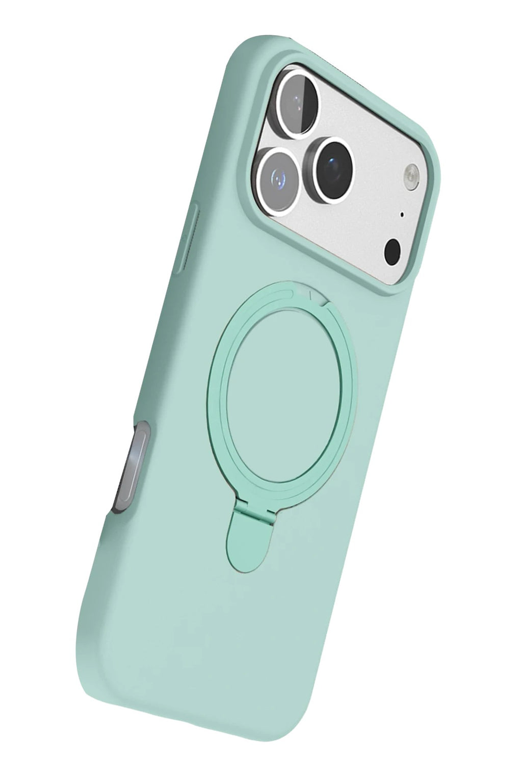 Mey İthalat® iPhone 17 Pro Max Regal Magsafe Standlı Kapak - Su Yeşili