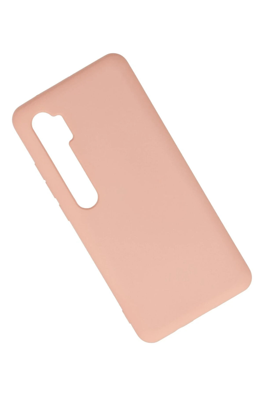 Mey İthalat® Mi Note 10 Lite Kılıf Nano içi Kadife Silikon - Pudra