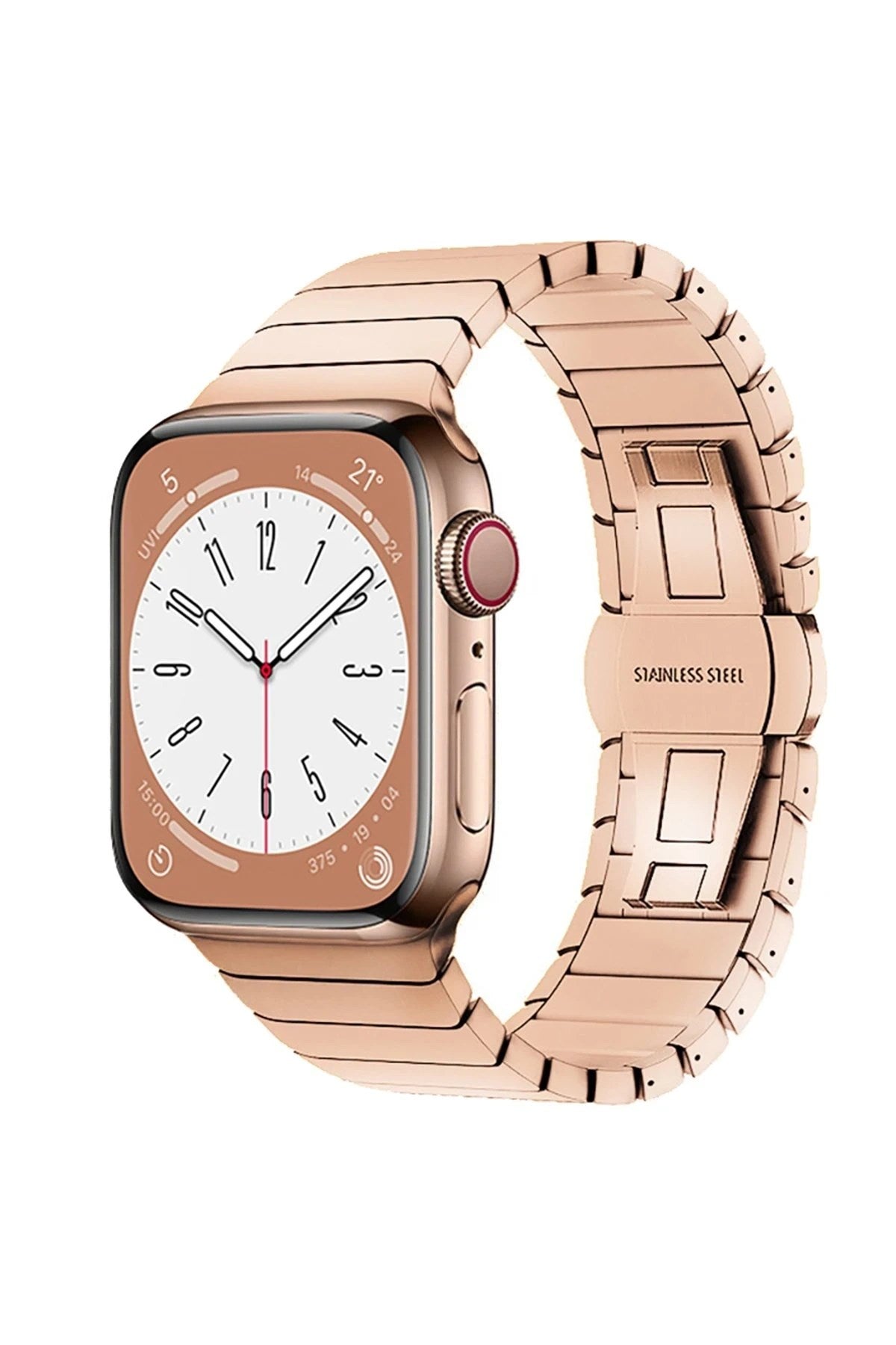 Mey İthalat® Watch 42mm KR413 Fine Steel Kordon - Rose