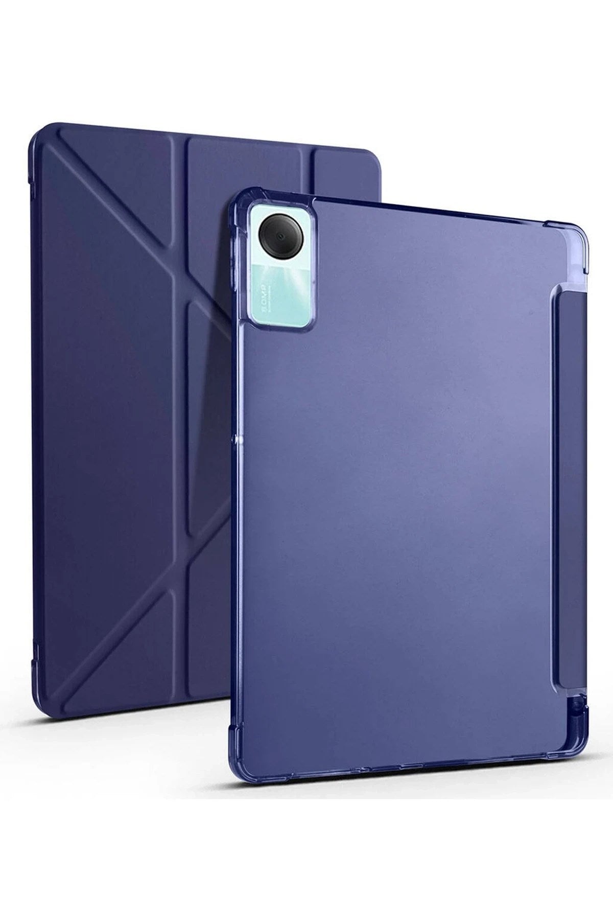 Mey İthalat® Redmi Pad SE 4G Kılıf Kalemlikli Mars Tablet Kılıfı - Lacivert