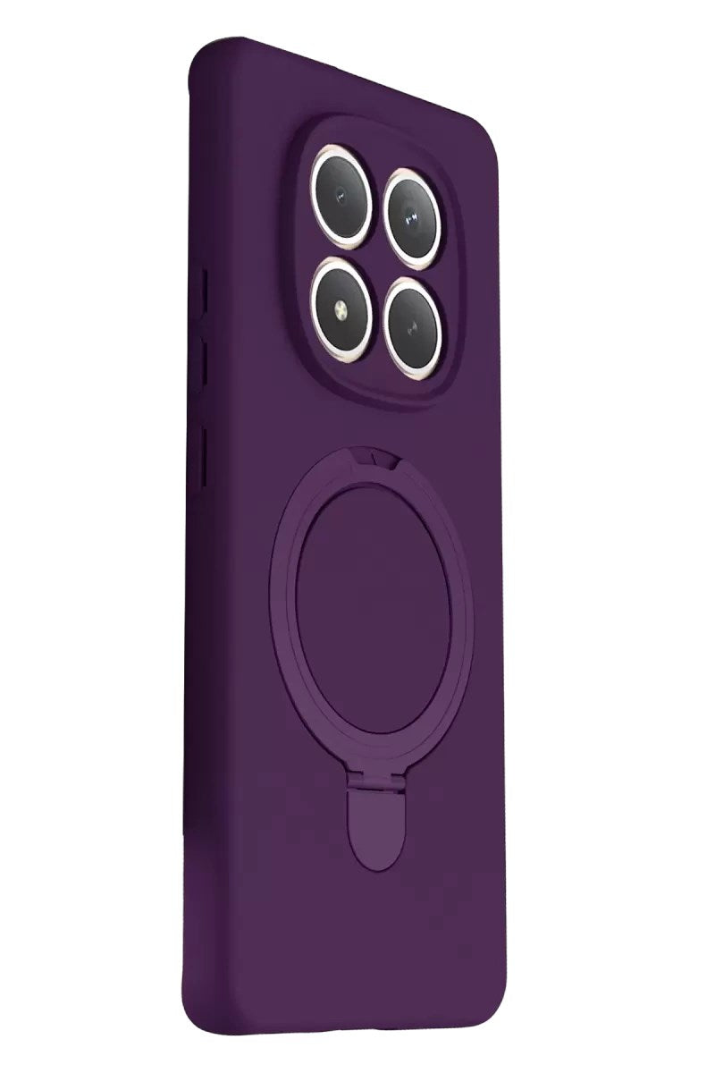 Mey İthalat® Redmi Note 15 Pro 5G Regal Magsafe Standlı Kapak - Derin Mor