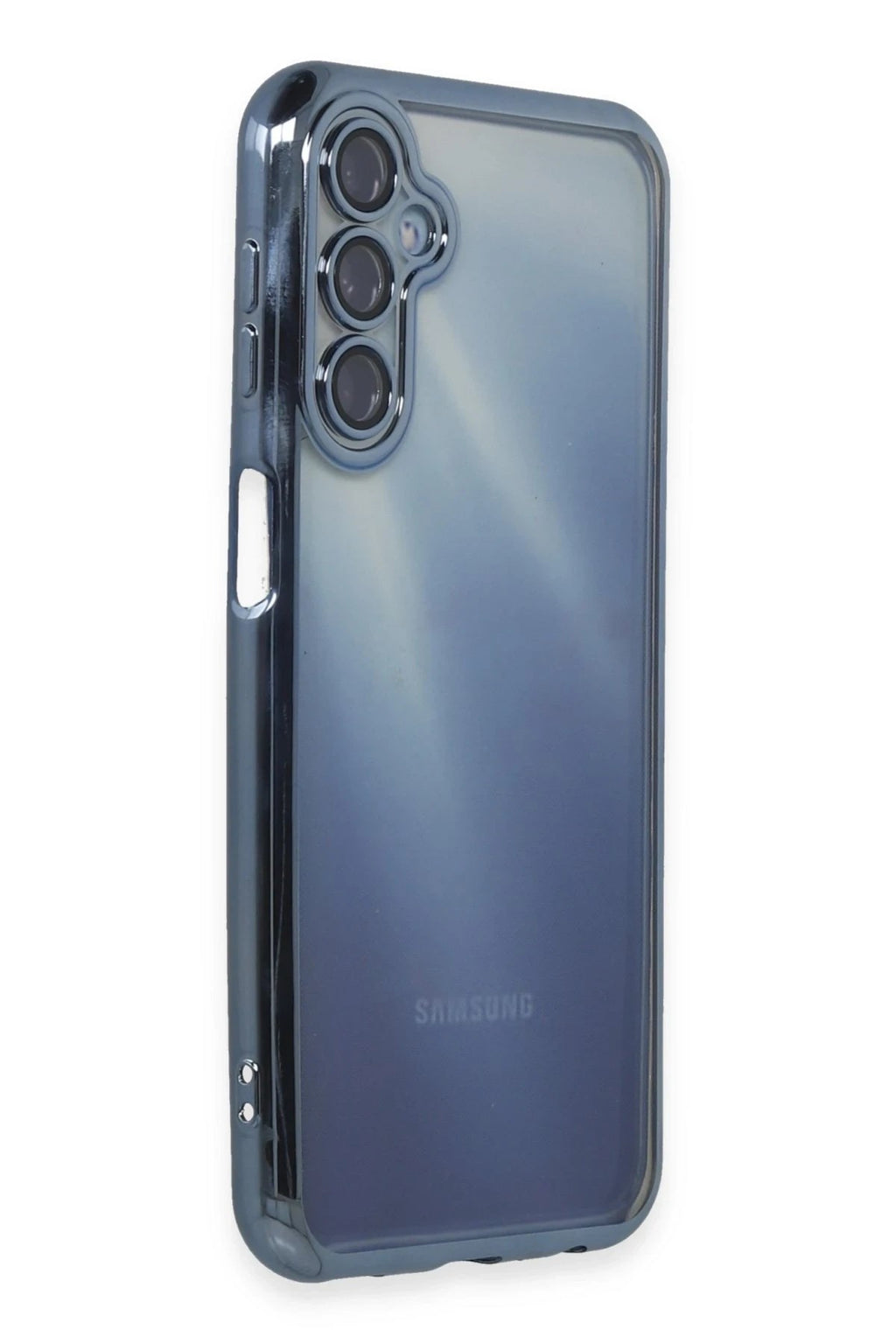 Mey İthalat® Samsung Galaxy A15 4G Kılıf Lensli Silikon - Açık Mavi