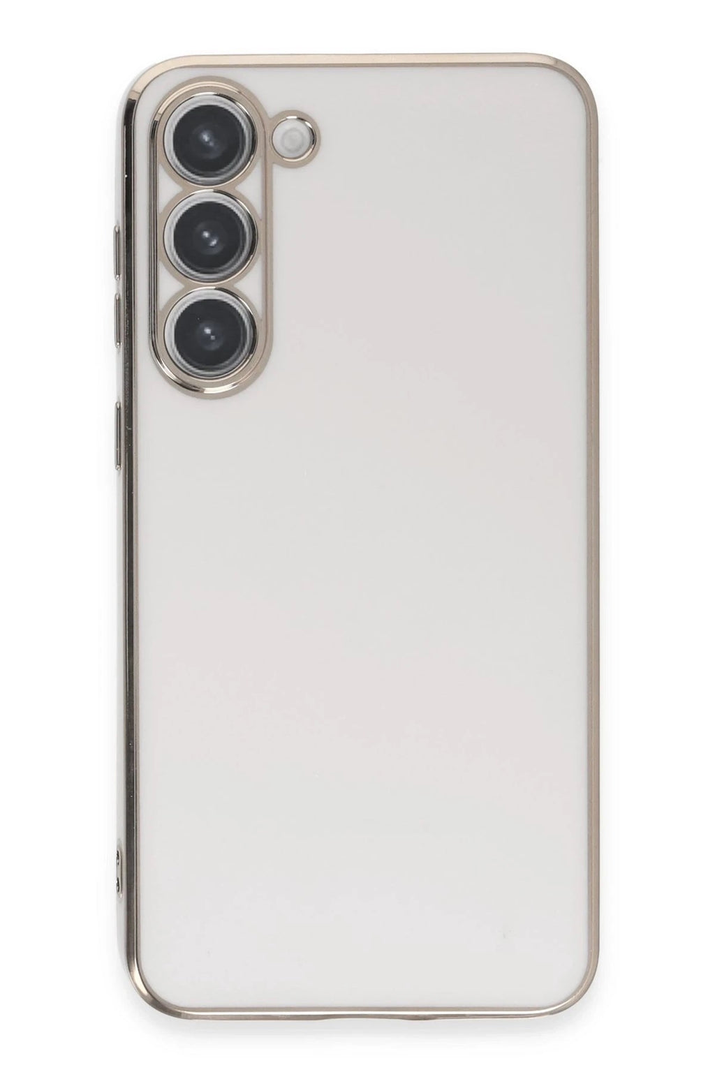 Mey İthalat® Samsung Galaxy S23 Kılıf Volet Silikon - Beyaz