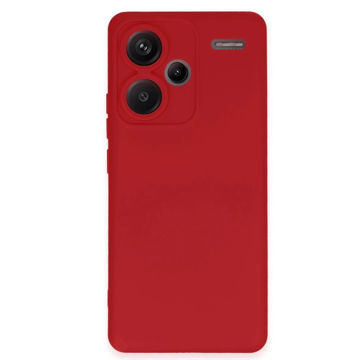 Mey İthalat® Redmi Note 13 Pro Plus Kılıf Nano içi Kadife Silikon - Kırmızı