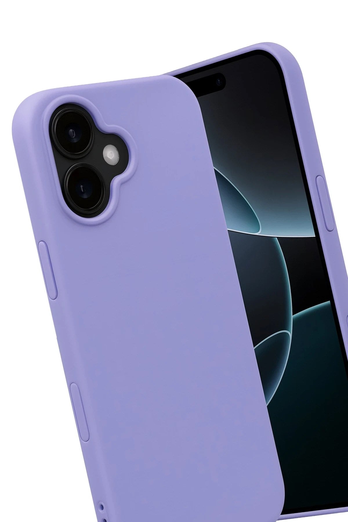 Mey İthalat® iPhone 17 Nano içi Kadife Silikon - Lila
