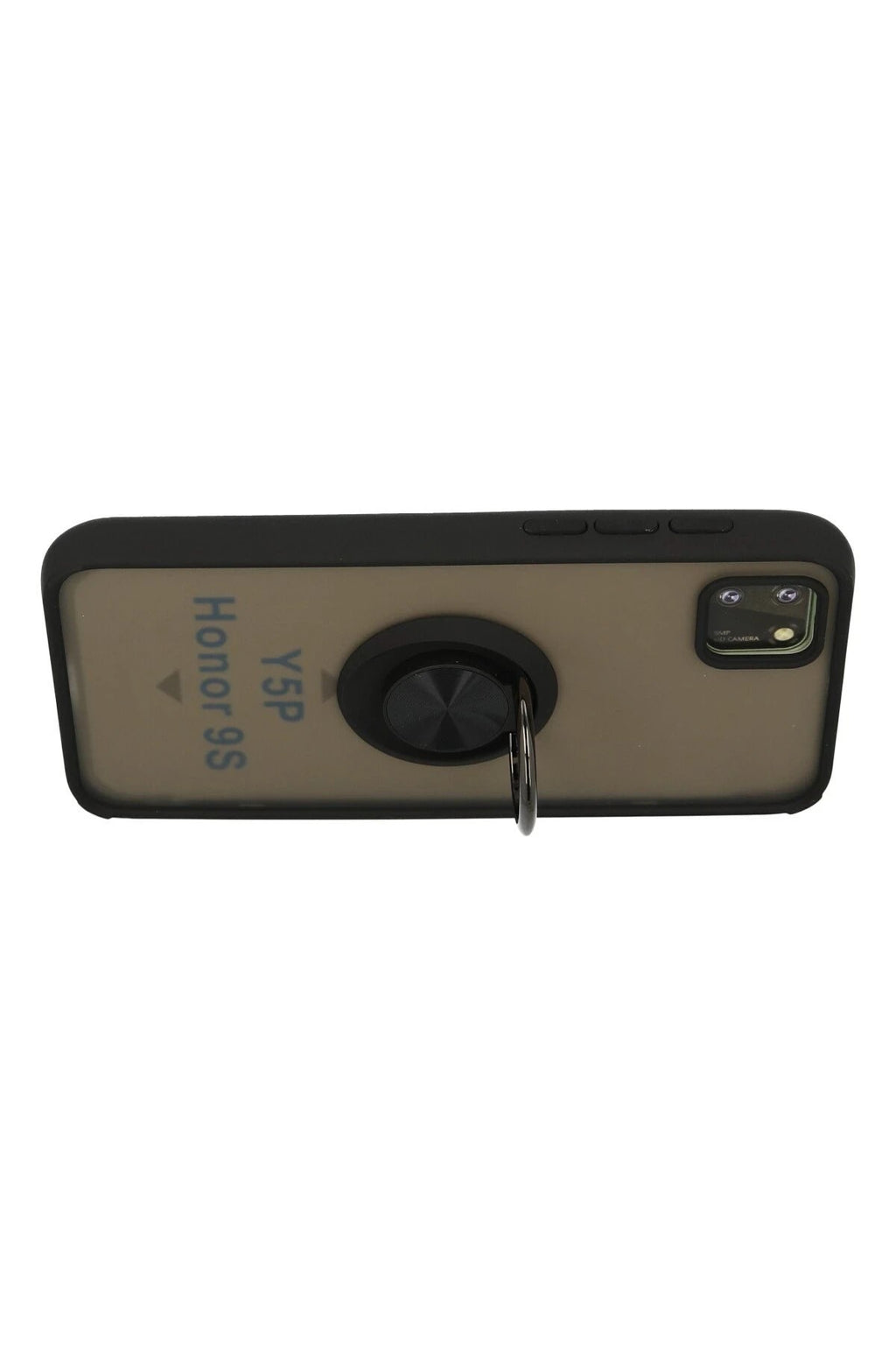 Mey İthalat® Huawei Y5P Kılıf Montreal Yüzüklü Silikon Kapak - Siyah