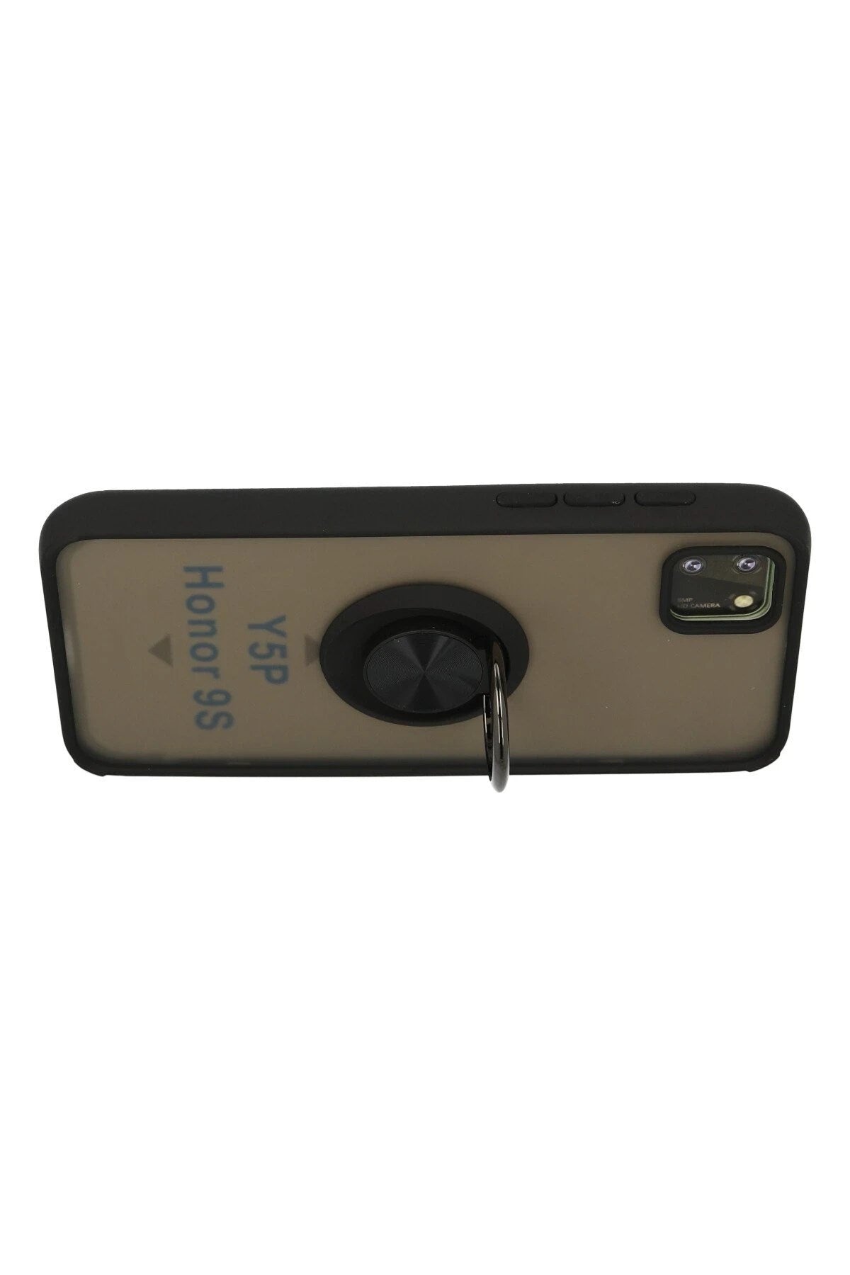Mey İthalat® Huawei Y5P Kılıf Montreal Yüzüklü Silikon Kapak - Siyah