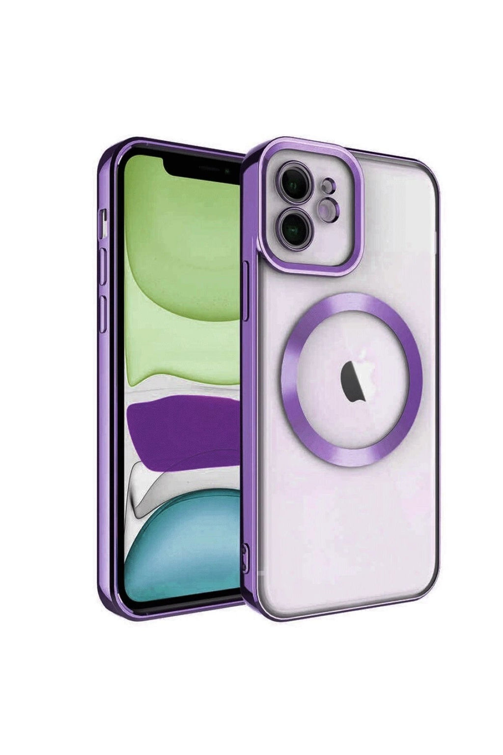 Mey İthalat® iPhone 11 Kılıf Kross Magneticsafe Kapak - Mor