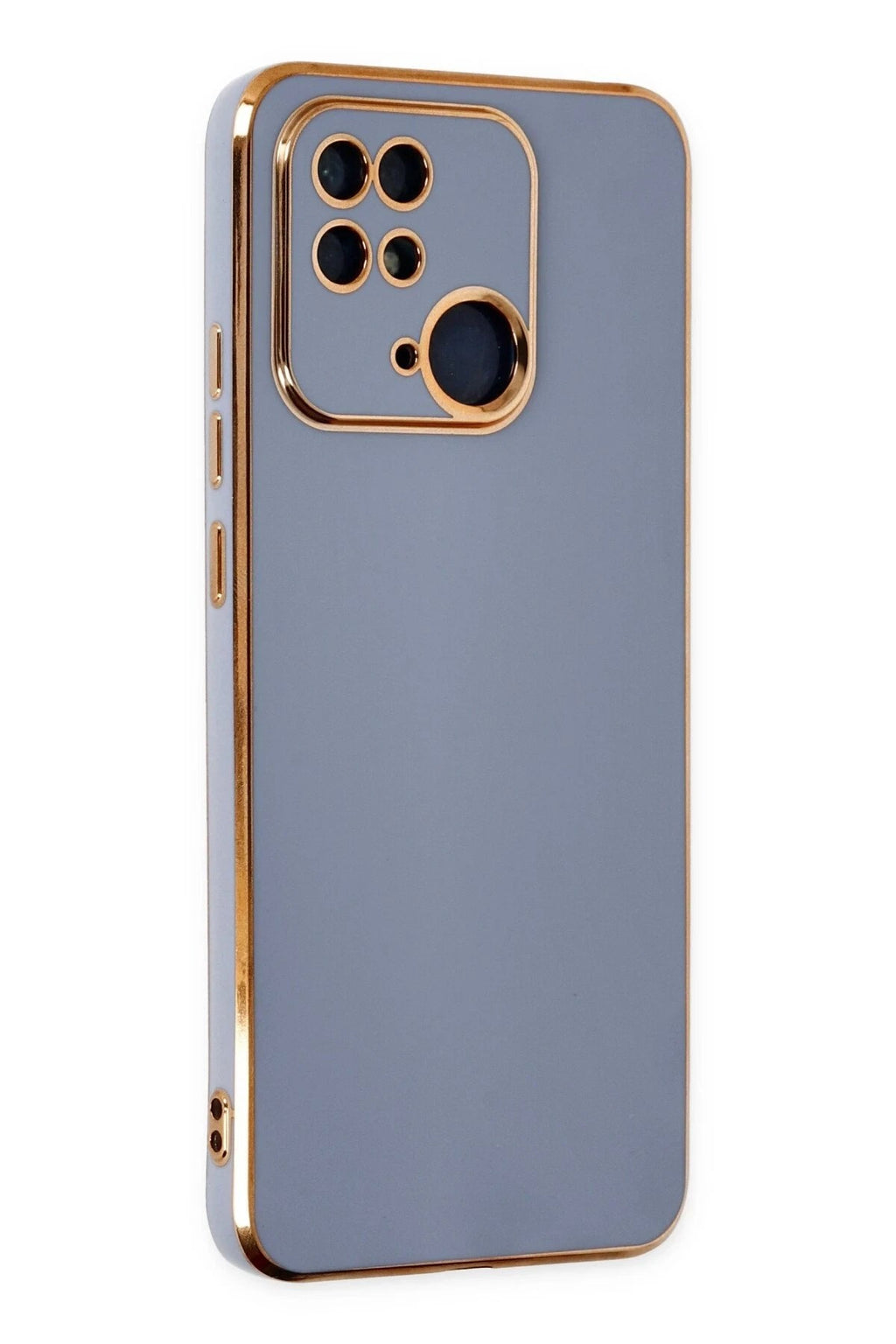 Mey İthalat® Redmi 10C Kılıf Volet Silikon - Mavi