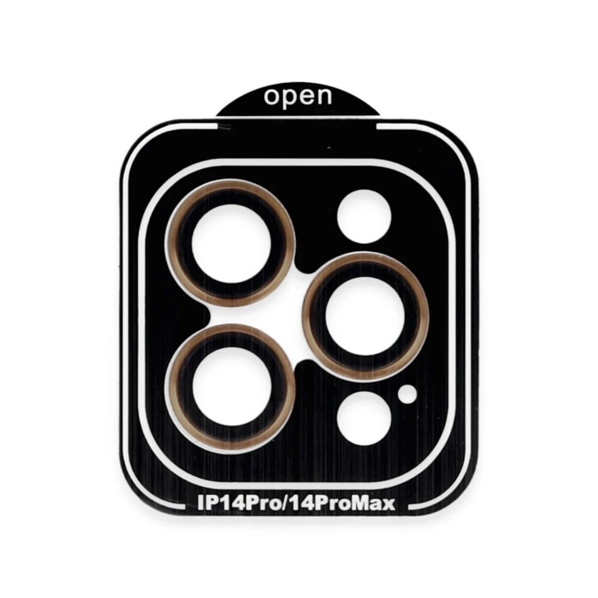Mey İthalat® iPhone 14 Pro Max PVD Metal Kamera Lens - Turuncu