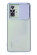 Mey İthalat® Redmi Note 10 Pro Kılıf Palm Buzlu Kamera Sürgülü Silikon - Lila