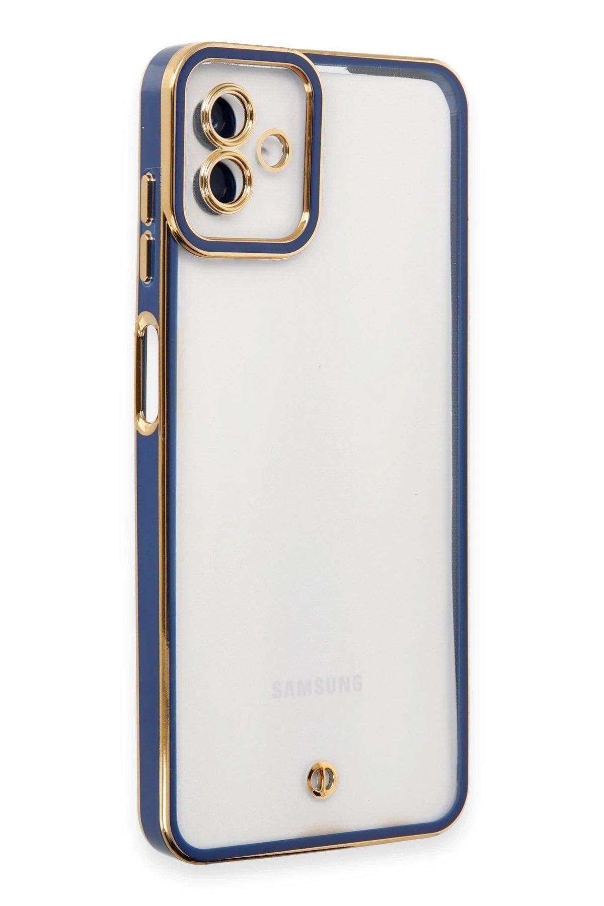 Mey İthalat® Samsung Galaxy A04 Kılıf Liva Lens Silikon - Mavi