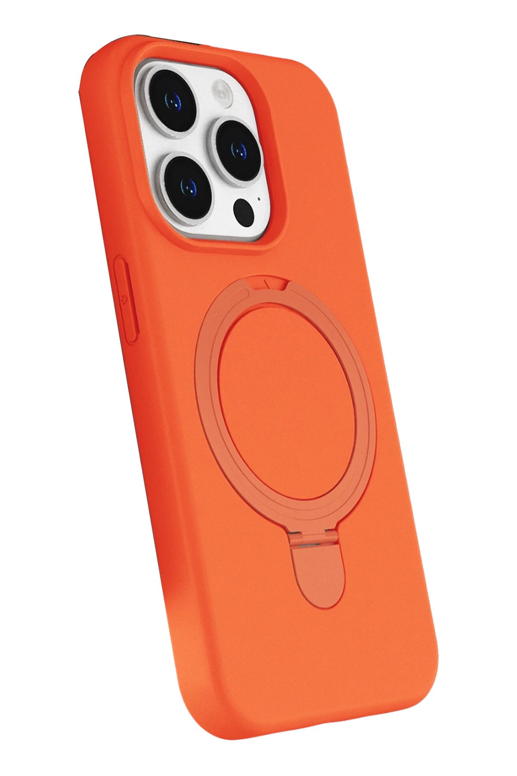 Mey İthalat® iPhone 14 Pro Max Regal Magsafe Standlı Kapak - Turuncu