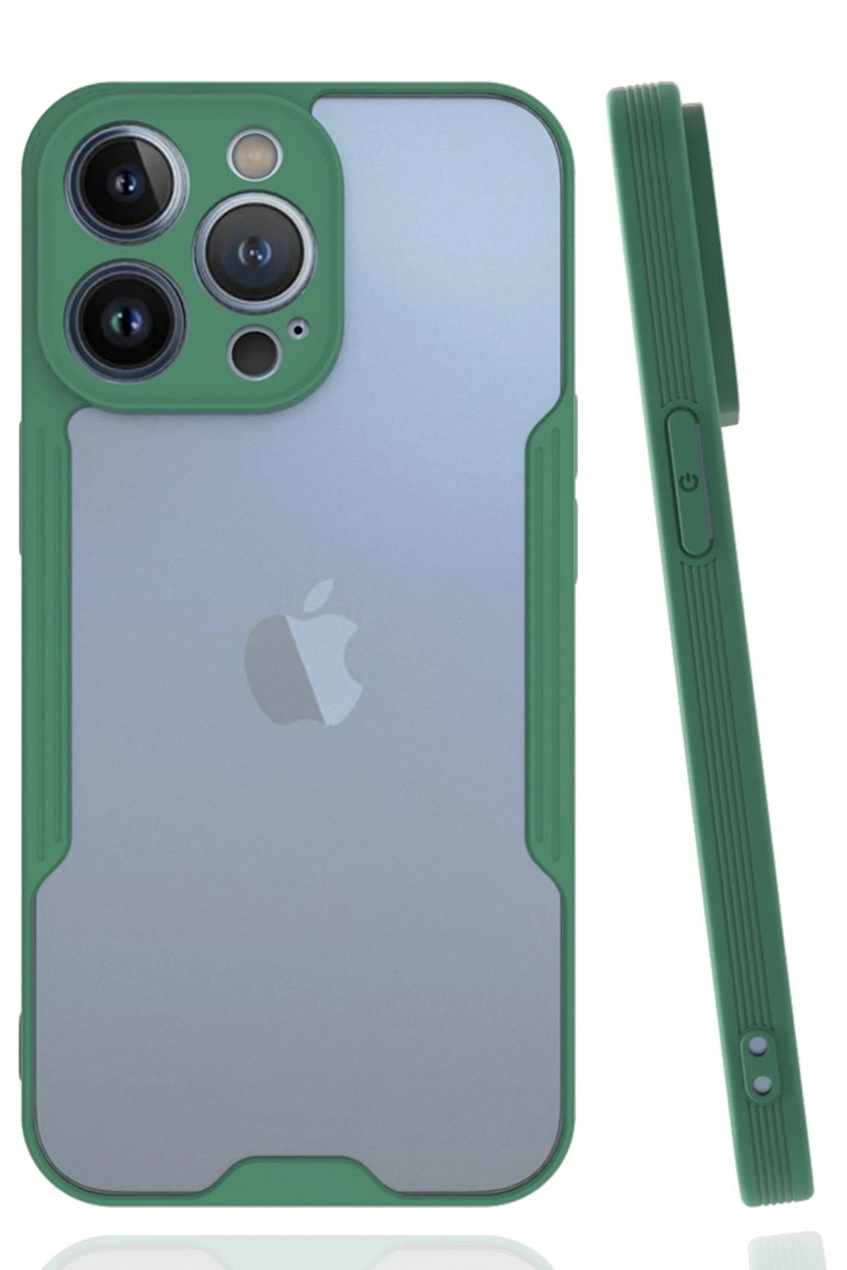 Mey İthalat® iPhone 14 Pro Max Kılıf Platin Silikon - Yeşil