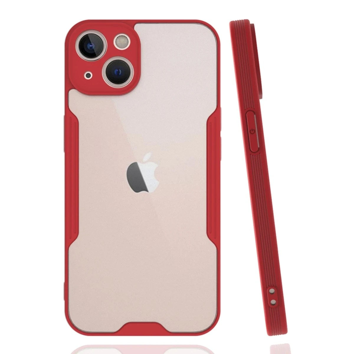 Mey İthalat® iPhone 14 Plus Kılıf Platin Silikon - Kırmızı