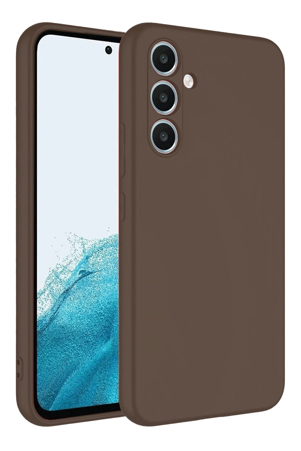 Mey İthalat® Samsung Galaxy A16 5G Kılıf First Silikon - Kahverengi