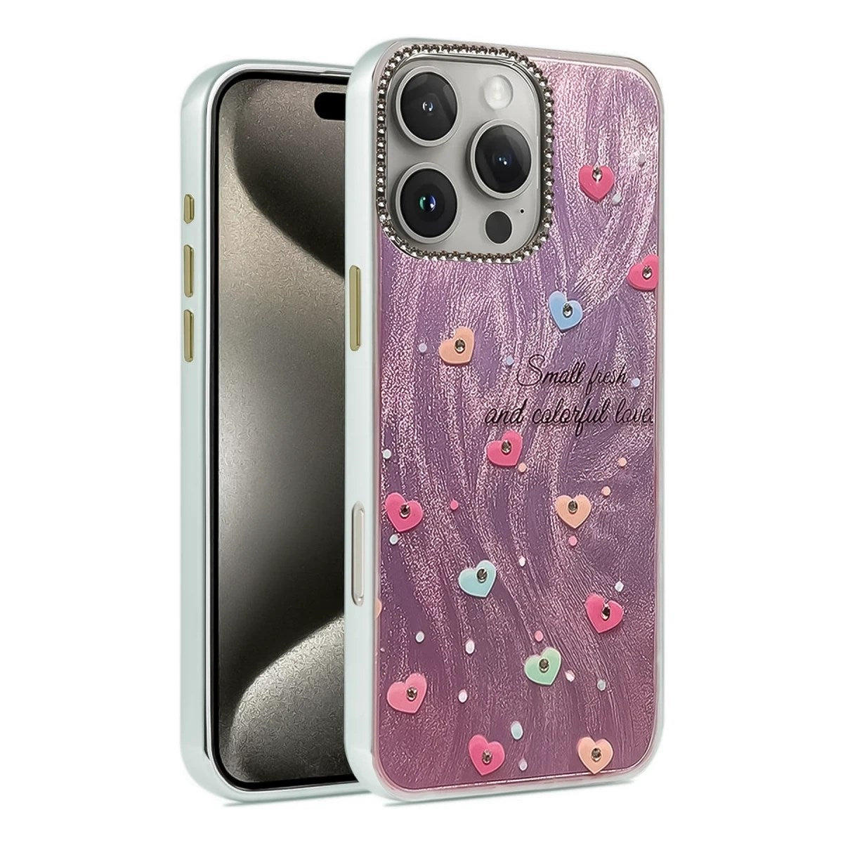 Mey İthalat® iPhone 16 Pro Max Kılıf Blade Aynalı Desenli Kapak - Desen 8