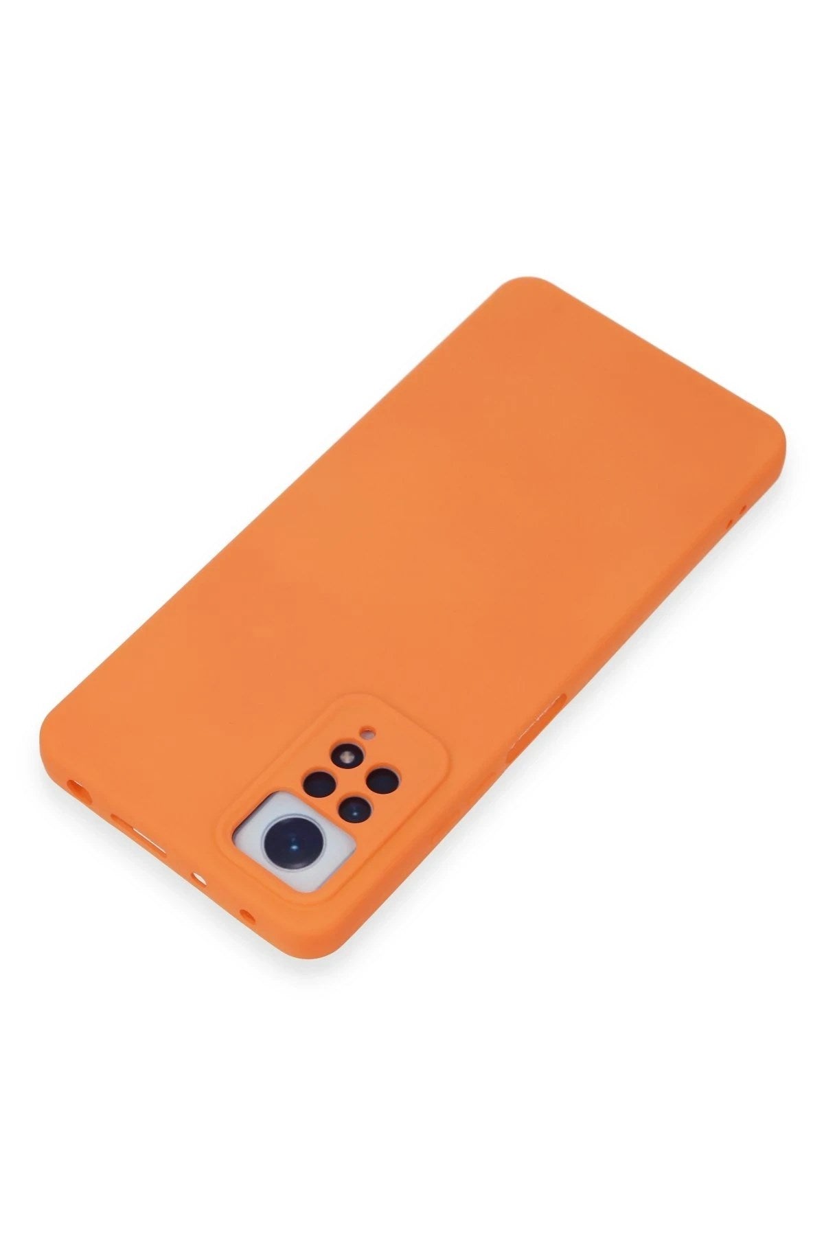 Mey İthalat® Redmi Note 12 Pro 4G Kılıf Nano içi Kadife Silikon - Turuncu
