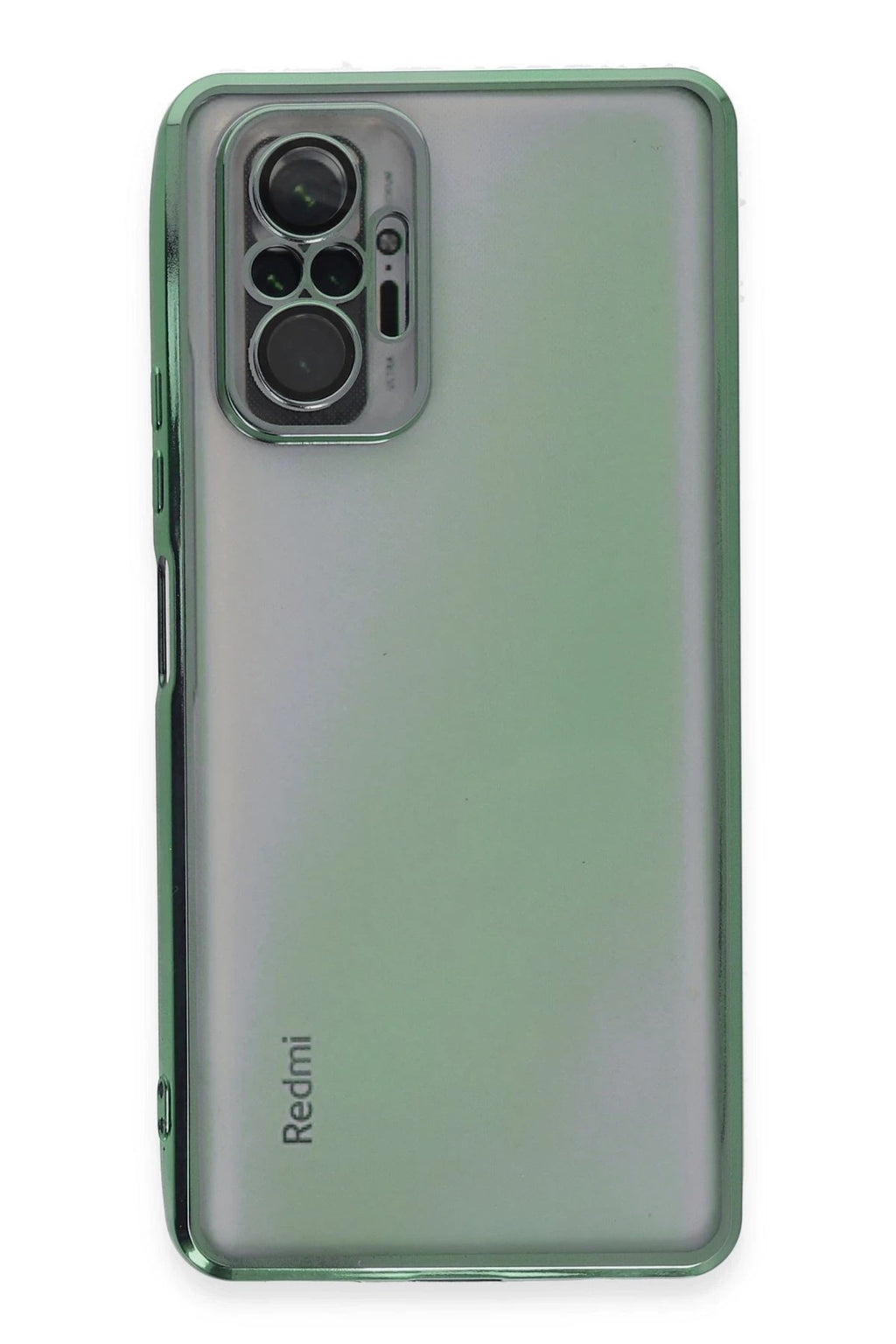 Mey İthalat® Redmi Note 10 Pro Kılıf Lensli Silikon - Yeşil