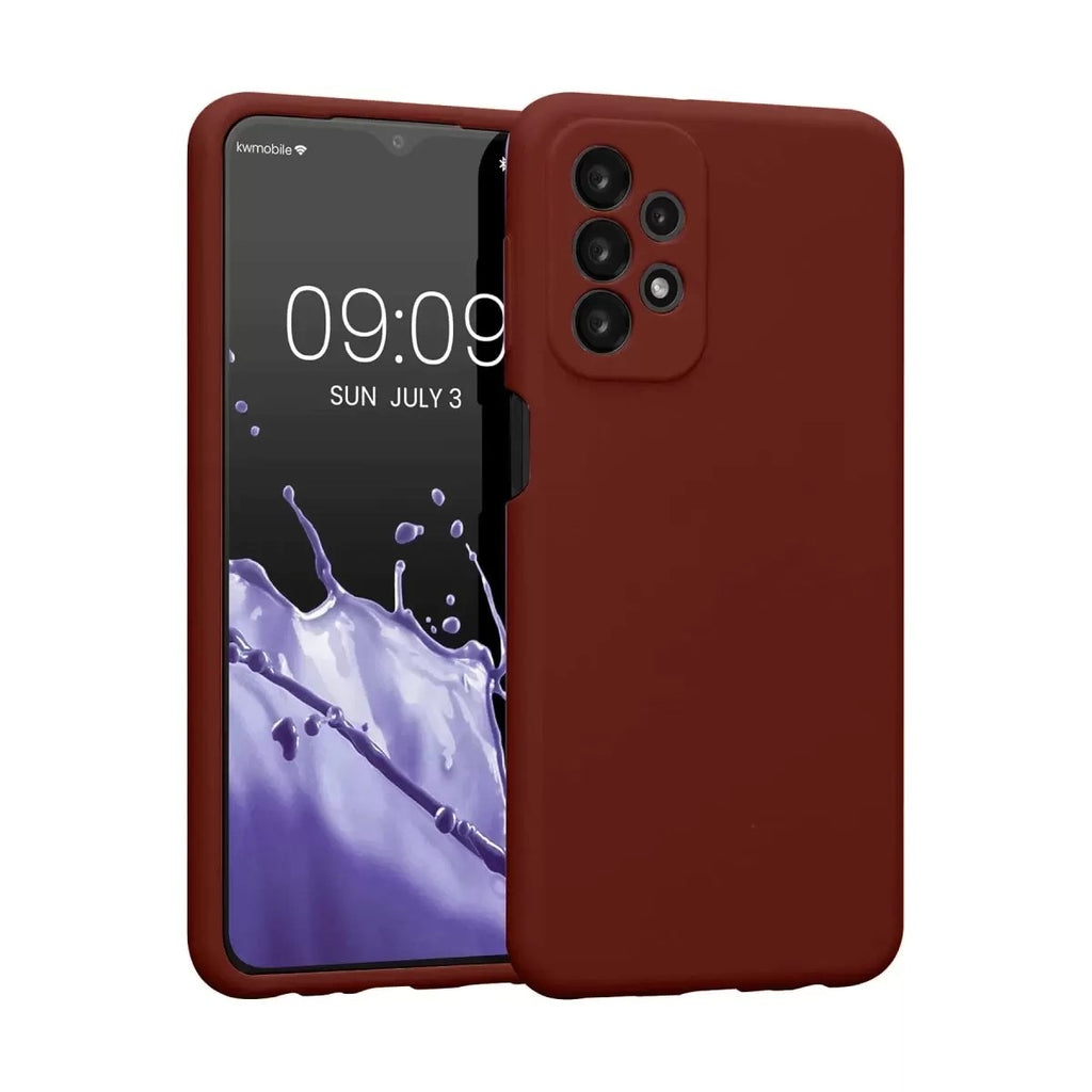 Mey İthalat® Samsung Galaxy A23 4G Kılıf First Silikon - Bordo